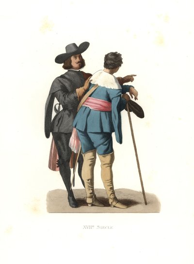 Portrett av to kunstnere, Spania av Edmond Lechevallier Chevignard