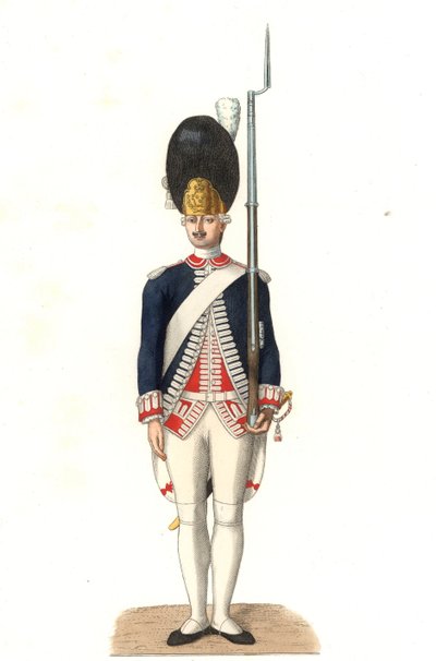 Soldat fra de franske garde av Edmond Lechevallier Chevignard