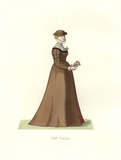 Ung kvinne fra England av Edmond Lechevallier Chevignard
