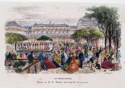 Det kongelige palass - tegning av Morin, ca 1830 av Edmond Morin