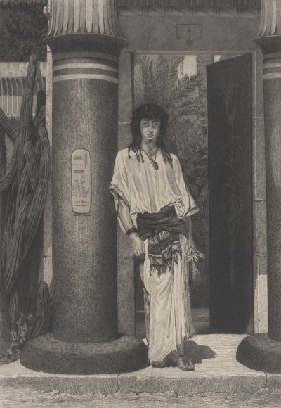 Egyptisk ved inngangen til hans bolig, fra L