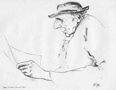Viscount Cecil , britisk statsmann, 1935 av Edmond Xavier Kapp