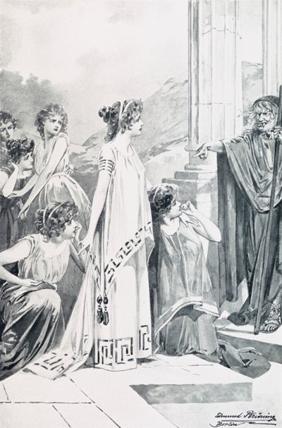 Illustrasjon for Goethes Faust av Edmund Bruning