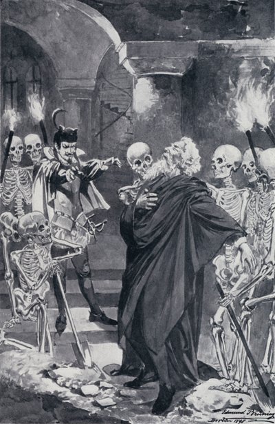 Illustrasjon for Goethes Faust av Edmund Bruning