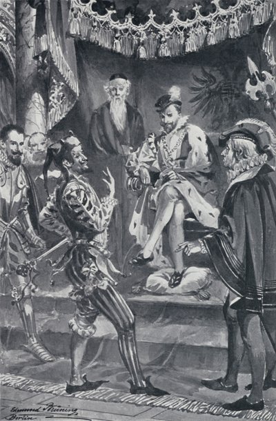 Illustrasjon for Goethes Faust av Edmund Bruning
