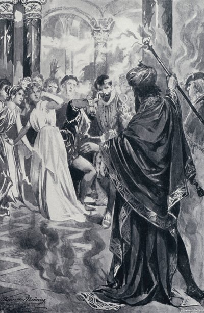 Illustrasjon for Goethes Faust av Edmund Bruning