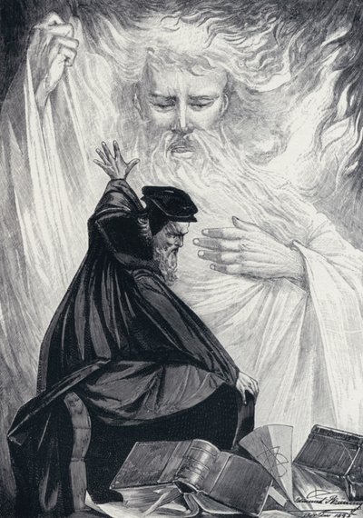 Illustrasjon for Goethes Faust av Edmund Bruning