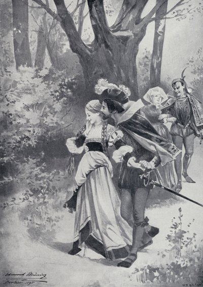 Illustrasjon for Goethes Faust av Edmund Bruning