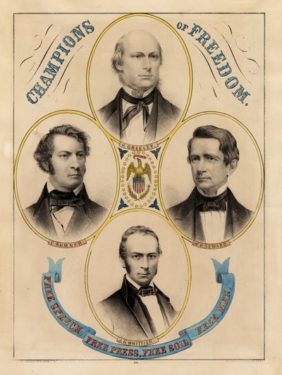 Forkjempere for frihet, ytringsfrihet, fri presse, fri jord, frimenn av Edmund Burke Kellogg