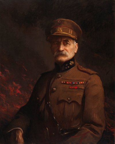General Georges Leman, kommandør for den befestede byen Liege, 1919-1920. av Edmund Charles Tarbell