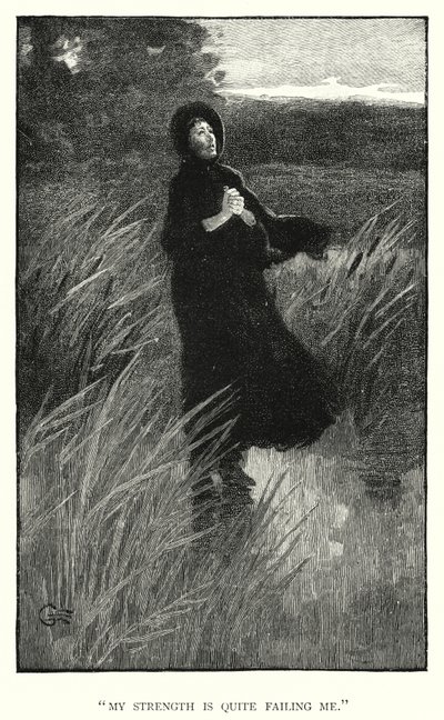 Illustrasjon for Jane Eyre av Charlotte Bronte (gravering) av Edmund Henry Garrett