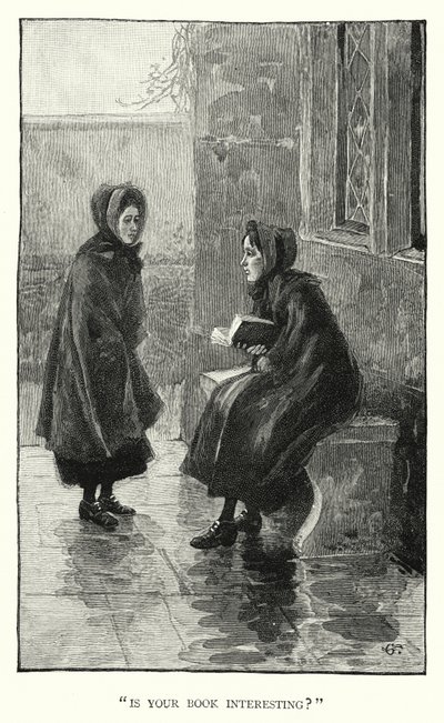 Illustrasjon for Jane Eyre av Charlotte Bronte (gravering) av Edmund Henry Garrett