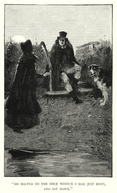 Illustrasjon for Jane Eyre av Charlotte Bronte (gravering) av Edmund Henry Garrett