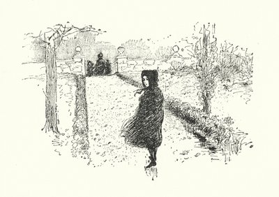 Illustrasjon for Jane Eyre av Charlotte Bronte (litho) av Edmund Henry Garrett