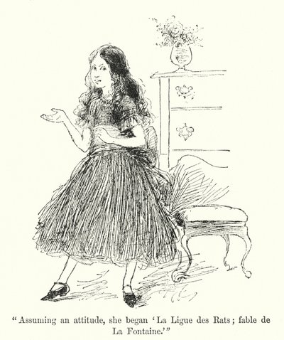 Illustrasjon for Jane Eyre av Charlotte Bronte (litho) av Edmund Henry Garrett