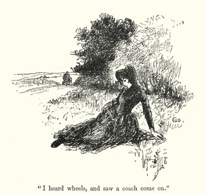 Illustrasjon for Jane Eyre av Charlotte Bronte (litho) av Edmund Henry Garrett