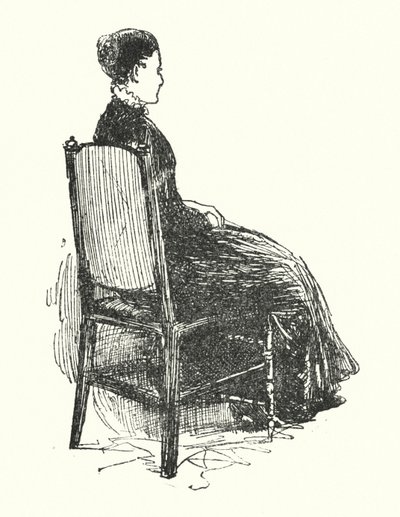 Illustrasjon for Jane Eyre av Charlotte Bronte (litho) av Edmund Henry Garrett