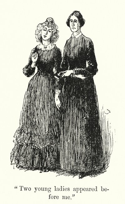 Illustrasjon for Jane Eyre av Charlotte Bronte (litho) av Edmund Henry Garrett
