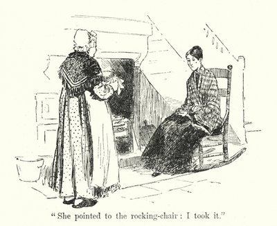 Illustrasjon for Jane Eyre av Charlotte Bronte (litho) av Edmund Henry Garrett
