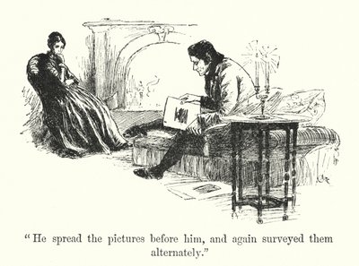 Illustrasjon for Jane Eyre av Charlotte Bronte (litho) av Edmund Henry Garrett
