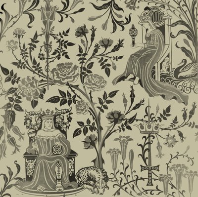 Lords & Ladies april 1928 (gouache på papir) av Edmund Hunter