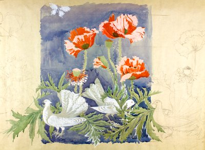 Peace c1920 (gouache på papir) av Edmund Hunter