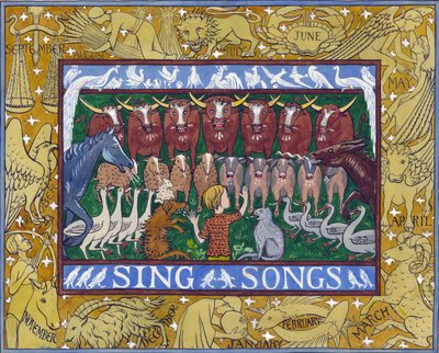 Sing Songs, ca. 1935 (gouache på papir) av Edmund Hunter