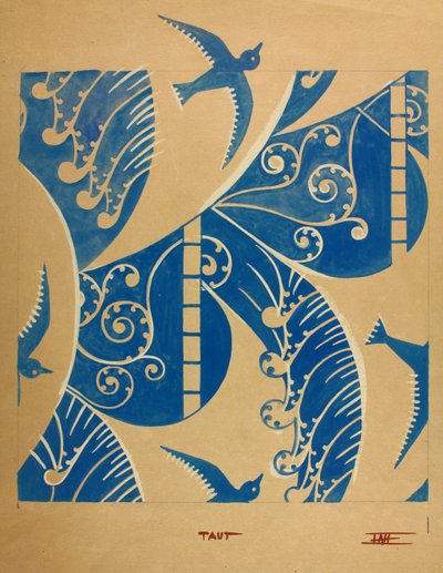 Taut, ca. 1930 (gouache på papir) av Edmund Hunter