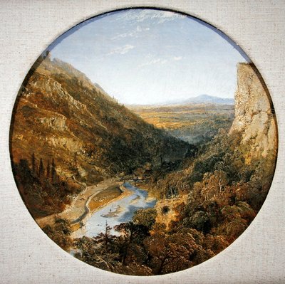 Matlock Vale fra Tor, Derbyshire (olje på lerret) av Edmund John Niemann