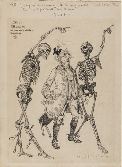 Old Bones må gå ut..., 1900 av Edmund Joseph Sullivan