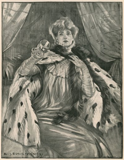 Sarah Bernhardt av Edmund Joseph Sullivan