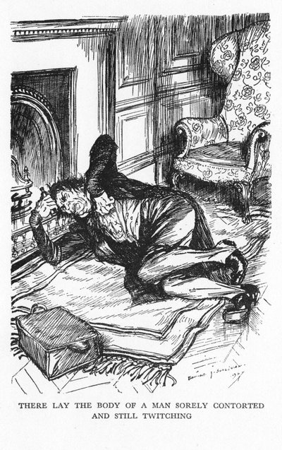 Scene fra The Strange Case of Dr Jekyll and Mr Hyde av Robert Louis Stevenson, 1927 av Edmund Joseph Sullivan