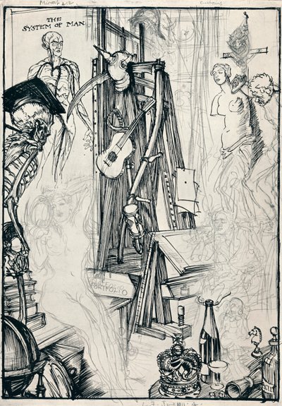 Tegneren - Stage IV, c1920 av Edmund Joseph Sullivan