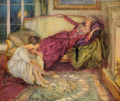 Kortets fall, c1889-1924, 1924 av Edmund Joseph Sullivan