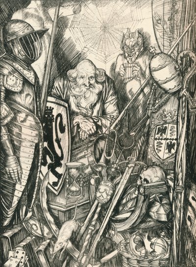 Symbolbutikken, c1898, 1924 av Edmund Joseph Sullivan