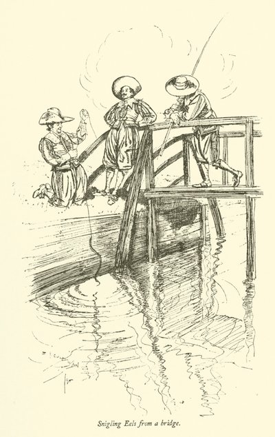 Snigling ål fra en bro av Edmund Joseph after Sullivan
