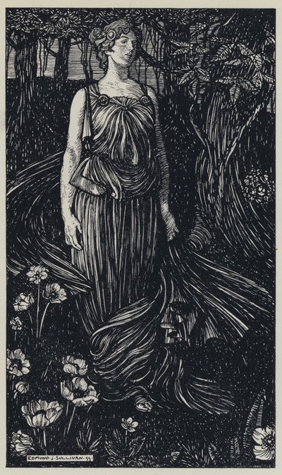 Tennyson, illustrasjon for A Dream of Fair Women and Other Poems av Edmund Joseph after Sullivan