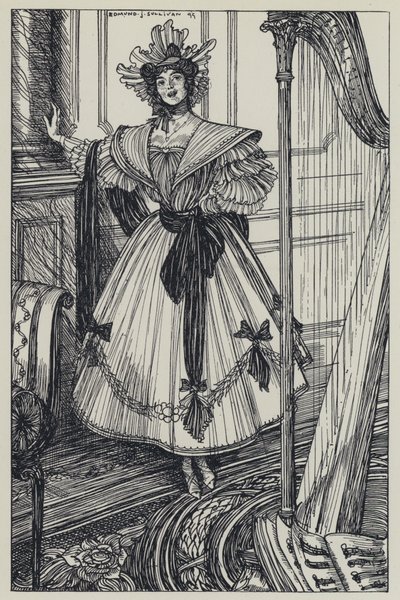Tennyson, illustrasjon for A Dream of Fair Women and Other Poems av Edmund Joseph after Sullivan
