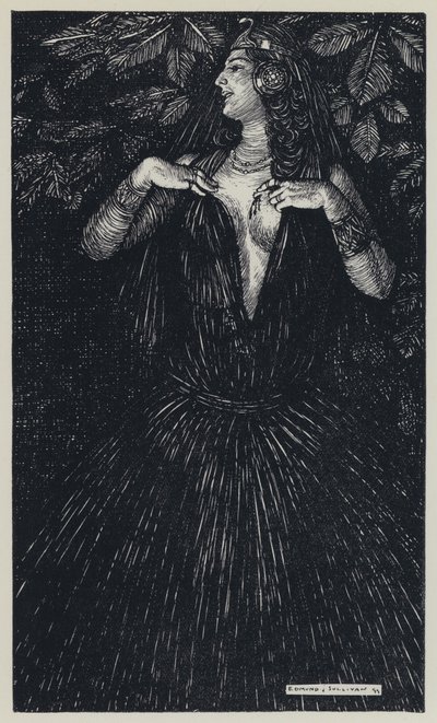 Tennyson, illustrasjon for A Dream of Fair Women and Other Poems av Edmund Joseph after Sullivan