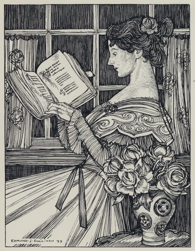 Tennyson, illustrasjon for A Dream of Fair Women and Other Poems av Edmund Joseph after Sullivan