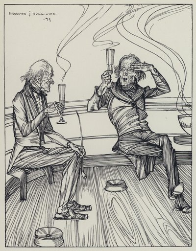Tennyson, illustrasjon for A Dream of Fair Women and Other Poems av Edmund Joseph after Sullivan