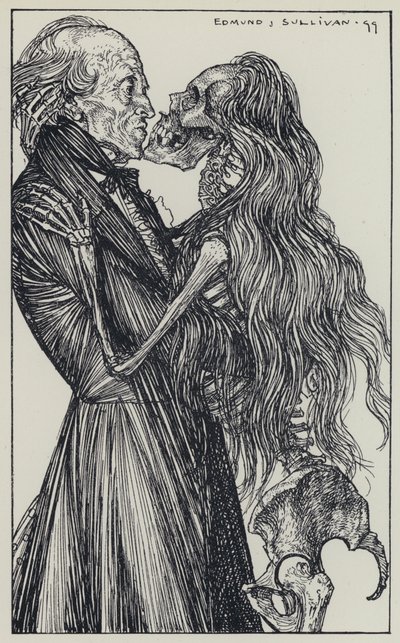 Tennyson, illustrasjon for A Dream of Fair Women and Other Poems av Edmund Joseph after Sullivan