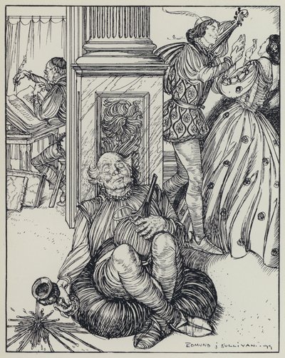 Tennyson, illustrasjon for A Dream of Fair Women and Other Poems av Edmund Joseph after Sullivan