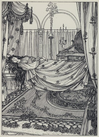 Tennyson, illustrasjon for A Dream of Fair Women and Other Poems av Edmund Joseph after Sullivan