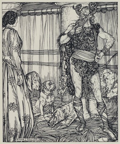 Tennyson, illustrasjon for A Dream of Fair Women and Other Poems av Edmund Joseph after Sullivan