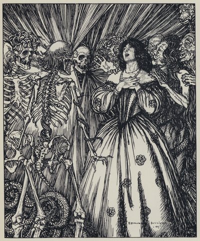 Tennyson, illustrasjon for A Dream of Fair Women and Other Poems av Edmund Joseph after Sullivan