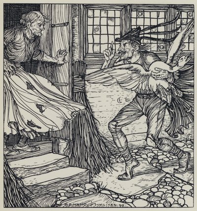 Tennyson, illustrasjon for A Dream of Fair Women and Other Poems av Edmund Joseph after Sullivan