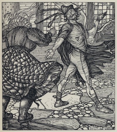 Tennyson, illustrasjon for A Dream of Fair Women and Other Poems av Edmund Joseph after Sullivan
