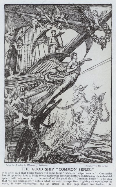 Det gode skipet? Sunn fornuft? av Edmund Joseph after Sullivan
