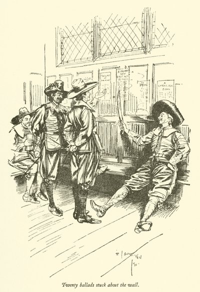 Tjue ballader klistret rundt veggen av Edmund Joseph after Sullivan